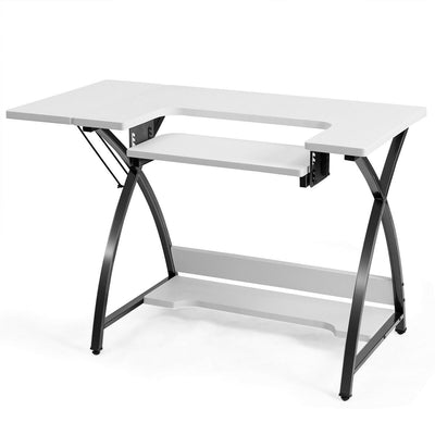Sewing Craft Table Computer Desk with Adjustable Platform - Relaxacare