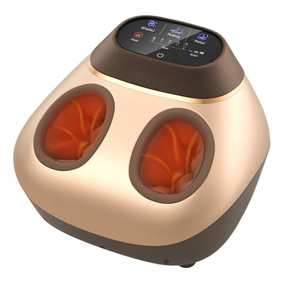 Shiatsu Foot Massage Machine with Air Compression-Golden - Relaxacare
