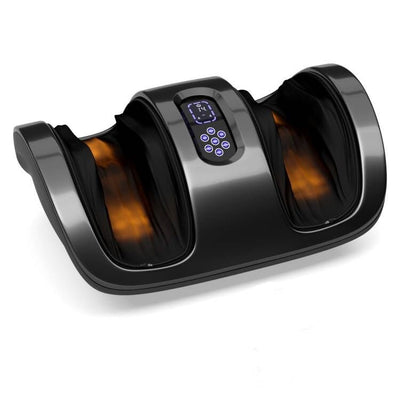 Shiatsu Foot Massager with Kneading and Heat Function-Black - Relaxacare
