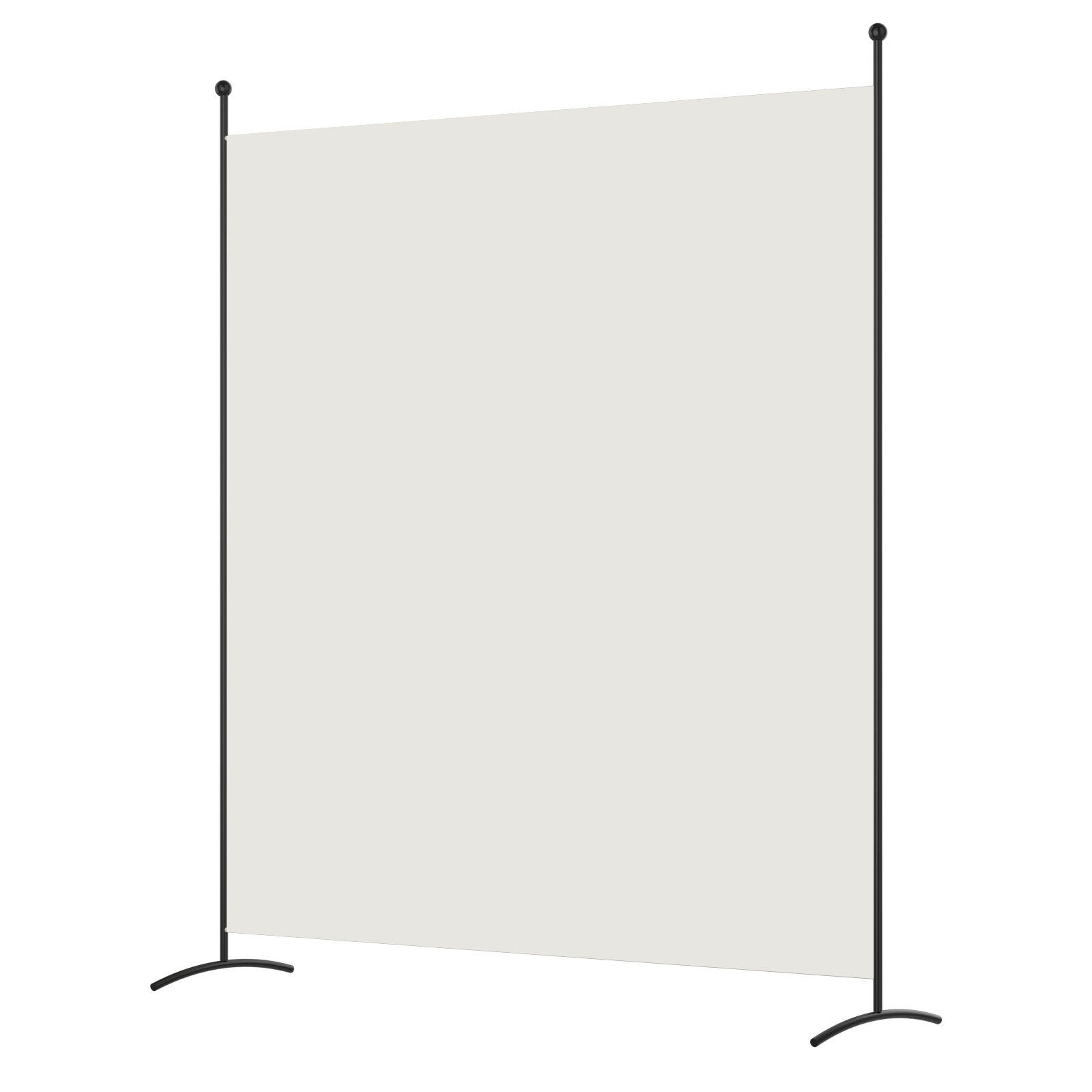 Single Panel Room Divider Privacy Partition Screen for Office Home-Whi