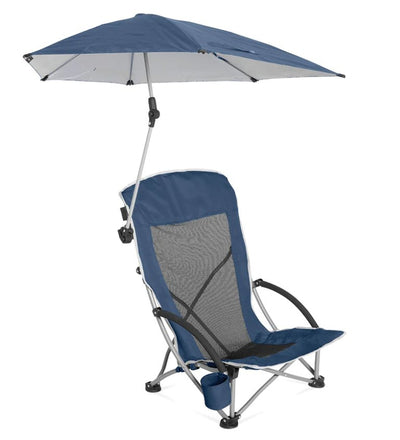 SKLZ - SPORT-BRELLA BEACH CHAIR WITH ADJUSTABLE UMBRELLA - Relaxacare