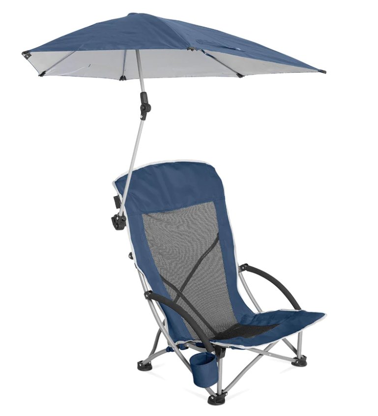 SKLZ - SPORT-BRELLA BEACH CHAIR WITH ADJUSTABLE UMBRELLA - Relaxacare