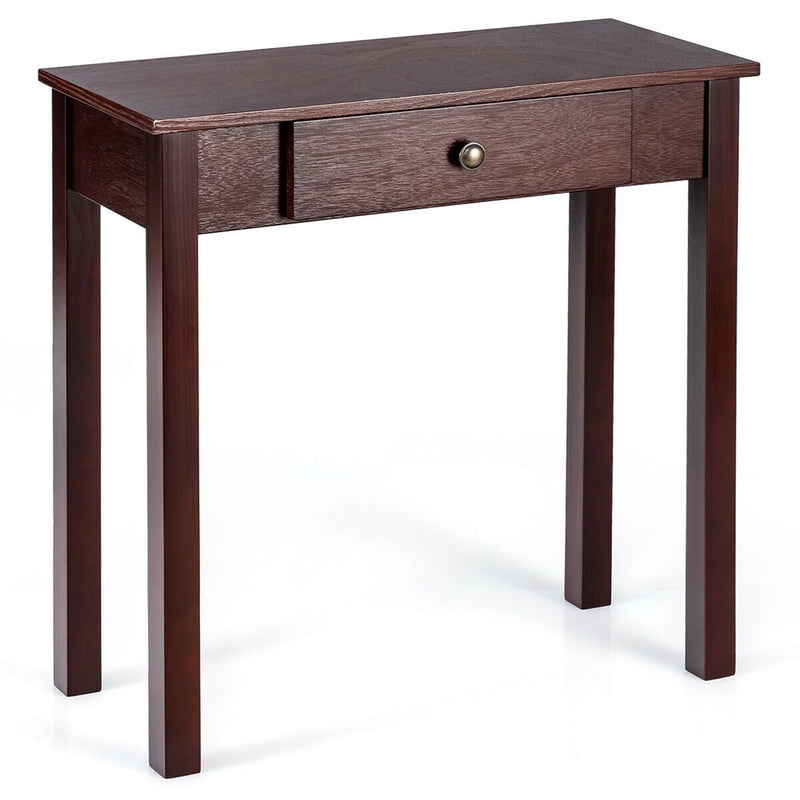 Small Space Console Table with Drawer for Living Room Bathroom Hallway - Relaxacare