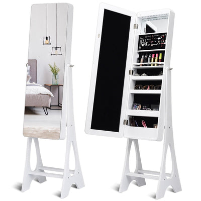 Standing Armoire Organizer Jewelry Cabinet with LED - Relaxacare
