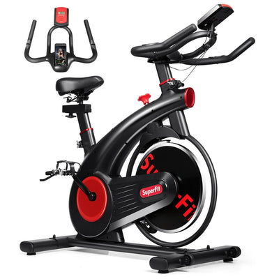 Stationary Exercise Bike Silent Belt with 20LBS Flywheel - Relaxacare