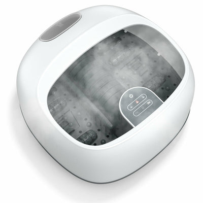 Steam Foot Spa Massager With 3 Heating Levels and Timers-White - Relaxacare