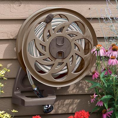 SunCast- 125 ft. Side Tracker® Wall Mount Hose Reel - Dark Taupe - Relaxacare