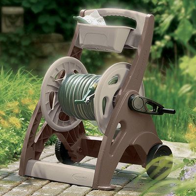 SunCast- 225 ft. Hosemobile® Hose Reel Cart With Bin - Mocha - Relaxacare