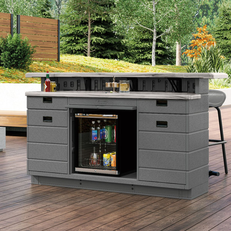 SunCast-Backyard Oasis - Entertaining Bar - Cool Gray - Relaxacare