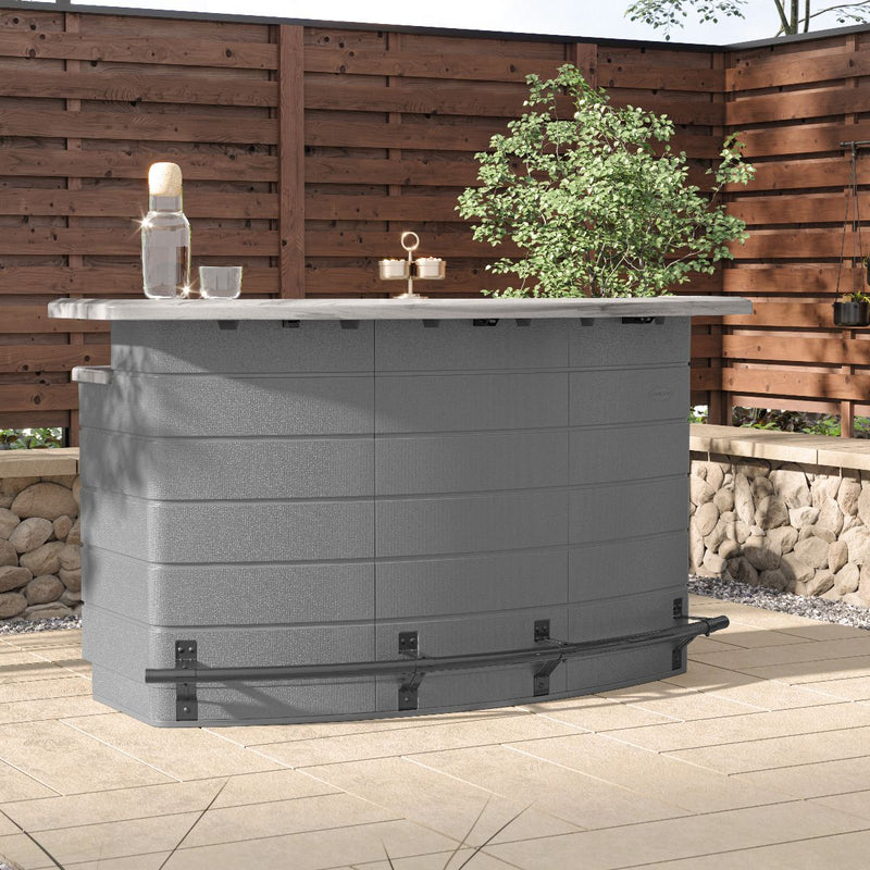 SunCast-Backyard Oasis - Entertaining Bar - Cool Gray - Relaxacare