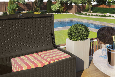 SunCast- Extra Large Deck Box - Java 124 Gallon - Relaxacare