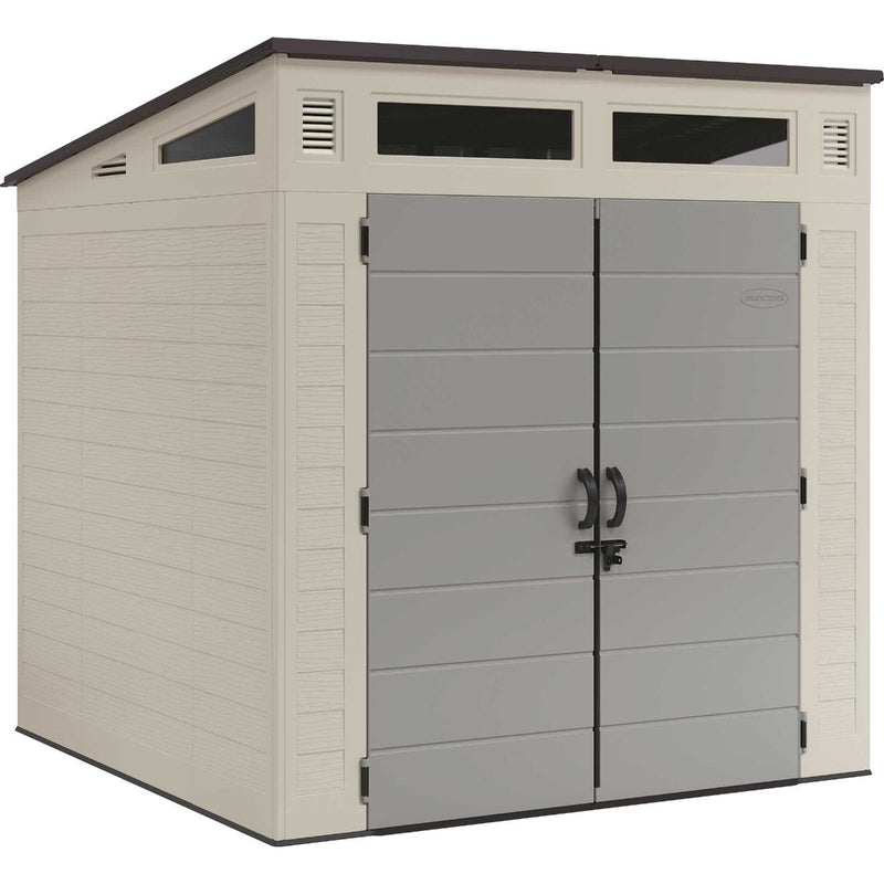 SunCast- Modernist 7 ft. x 7 ft. Storage Shed- Vanilla - Relaxacare