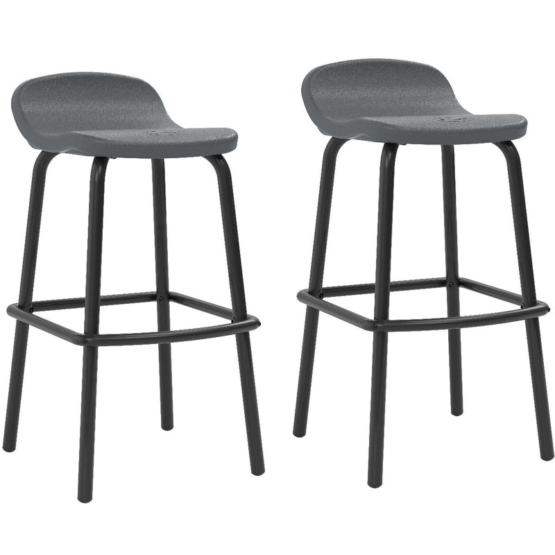 SunCast-Outdoor Bar Stools - Cool Gray - Relaxacare