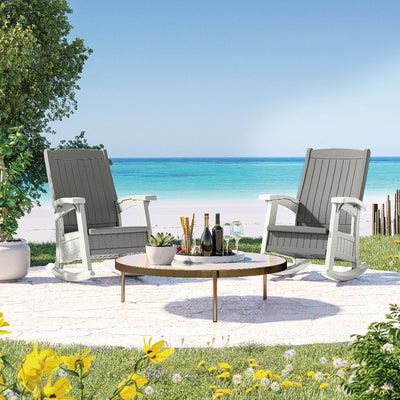 SunCast- Rocking Chair with Storage - Dove Gray - Relaxacare