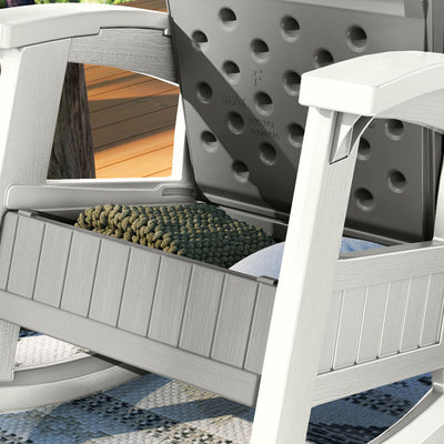 SunCast- Rocking Chair with Storage - Dove Gray - Relaxacare