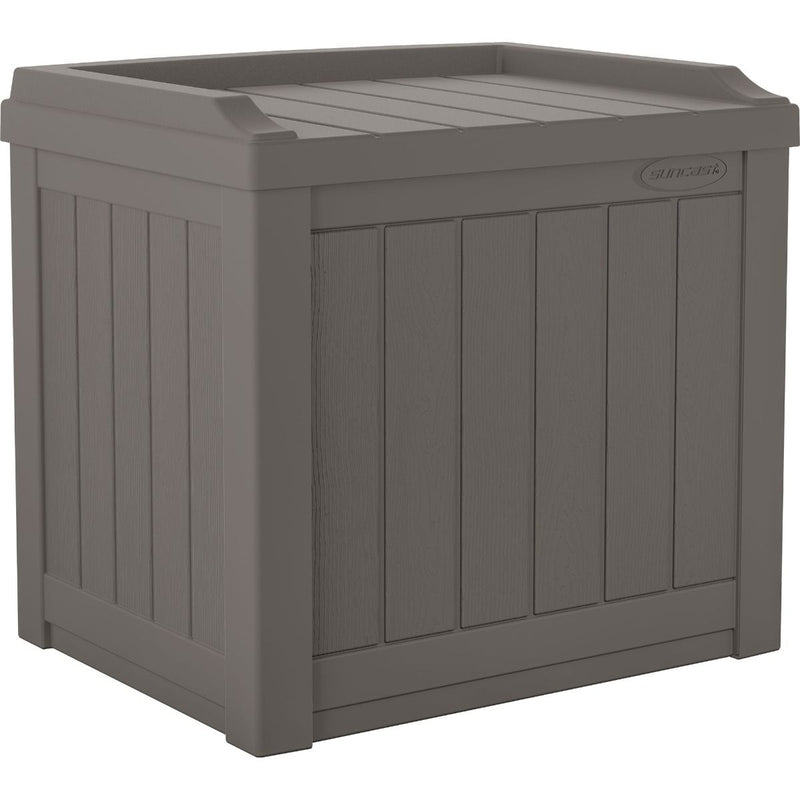 SunCast- Small Deck Box with Storage Seat - Stoney 22 gallon - Relaxacare