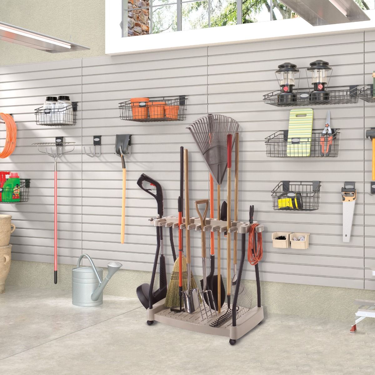 SunCast- Tool Rack with Wheels