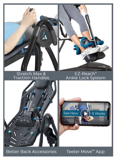 -TEETER LX9 Combo-Fitspine Inversion Table - Relaxacare