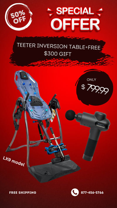 -TEETER LX9 Combo-Fitspine Inversion Table - Relaxacare