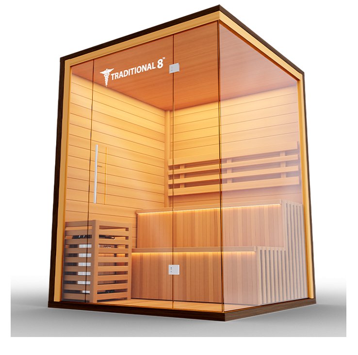 Traditional 8 Plus Steam Sauna-Fully loaded- - Relaxacare