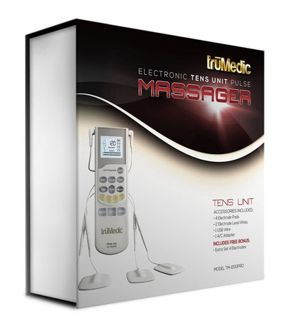 TruMedic TM-1000PRO Deluxe TENS Unit Electronic Pulse Massager - Relaxacare