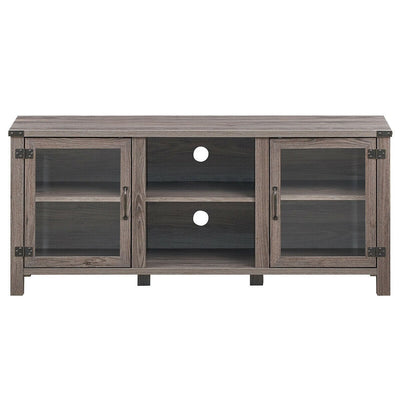TV Stand Entertainment Center for TV's with Storage Cabinets-Taupe - Relaxacare