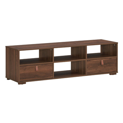 TV Stand Entertainment Media Center Console for TV's up to 60 Inch with Drawers Walnut-Walnut - Relaxacare