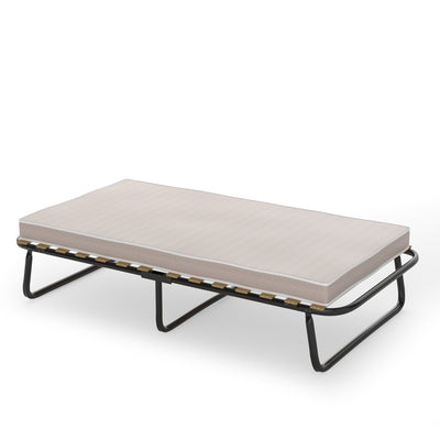 Twin Size Folding Guest Bed with Memory Foam Mattress Made in Italy - Relaxacare