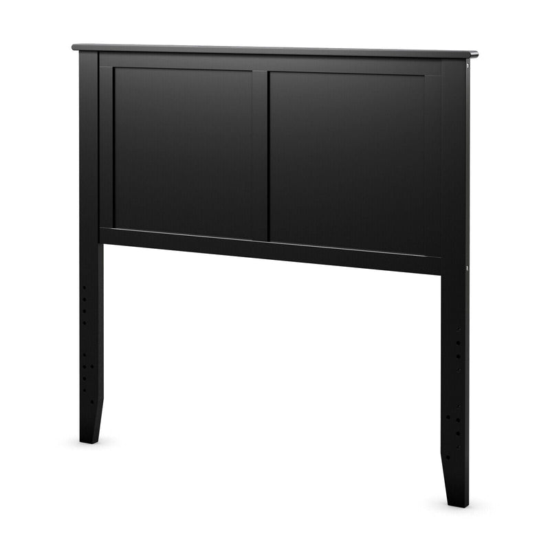 Twin Size Wood Headboard with Pre-drilled Holes and Height Adjustment - Relaxacare