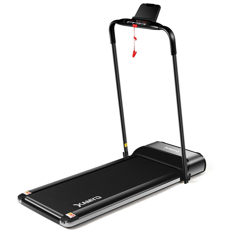 Ultra-thin Electric Folding Motorized Treadmill with LCD Monitor Low Noise - Relaxacare