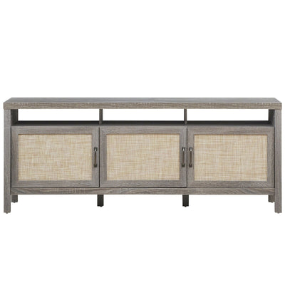 Universal TV Stand Entertainment Media Center for TV's up to 65 Inch-Gray - Relaxacare