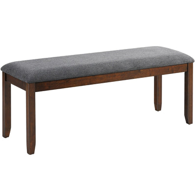 Upholstered Entryway Bench Footstool with Wood Legs - Relaxacare