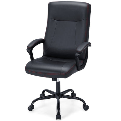 Upholstered Executive Computer Desk Chair with Ergonomic High Back - Relaxacare
