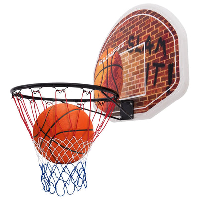 Wall Mounted Fan Backboard with Basketball Hoop and 2 Nets - Relaxacare