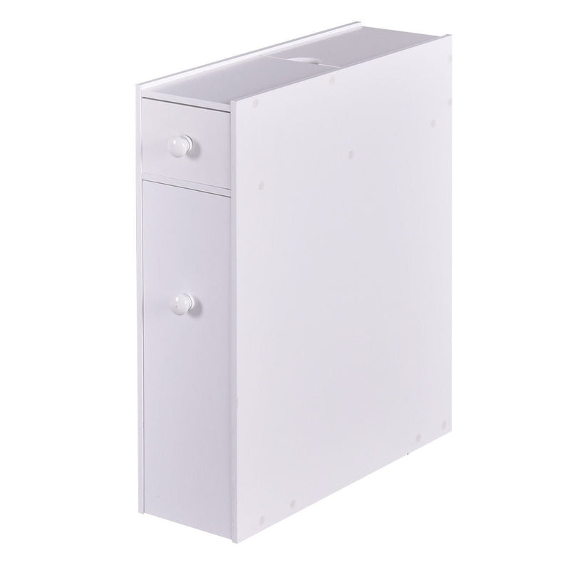 White Bathroom Cabinet Space Saver Storage Organizer - Relaxacare