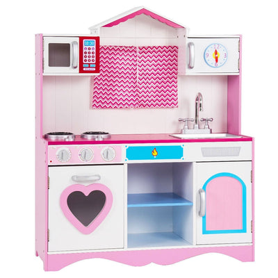 Wood Kitchen Toy Kids Cooking Pretend Play Set - Relaxacare