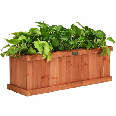 Wooden Decorative Planter Box for Garden Yard and Window - Relaxacare