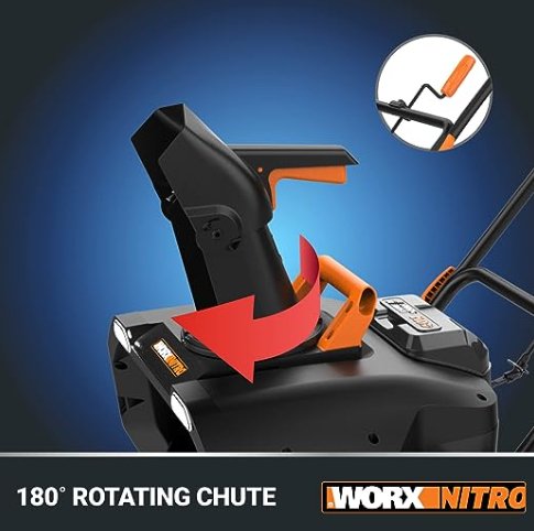 WORX Cordless Snow Blower with Brushless Motor 40V Power Share 20