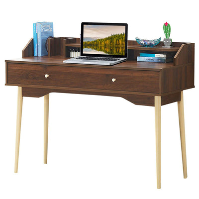 Writing Desk with Drawer Computer Wooden Desk - Relaxacare