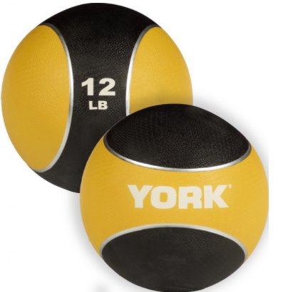 YORK FITNESS - 2 TONE RUBBER MEDICINE BALL - Relaxacare