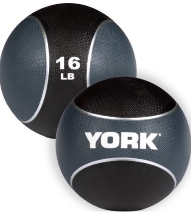 YORK FITNESS - 2 TONE RUBBER MEDICINE BALL - Relaxacare