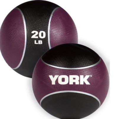 YORK FITNESS - 2 TONE RUBBER MEDICINE BALL - Relaxacare