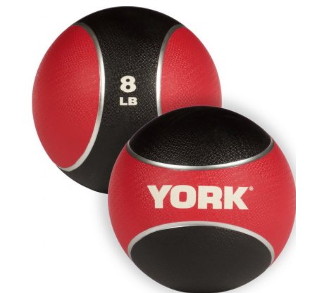 YORK FITNESS - 2 TONE RUBBER MEDICINE BALL - Relaxacare
