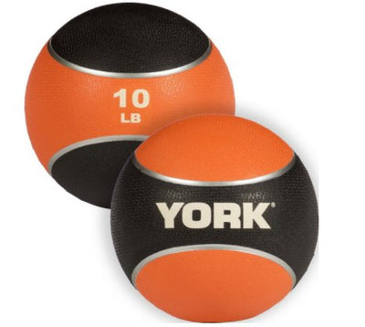 YORK FITNESS - 2 TONE RUBBER MEDICINE BALL - Relaxacare