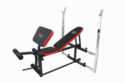 York Fitness Aspire - 920 Adjustable Upright Bench w/ Arm Curl - Relaxacare