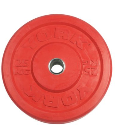YORK FITNESS - COLORED RUBBER TRAINING BUMPER PLATE - Relaxacare