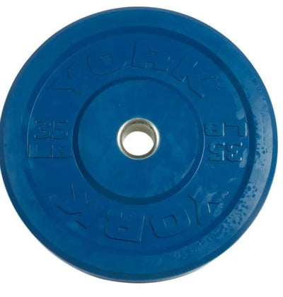 YORK FITNESS - COLORED RUBBER TRAINING BUMPER PLATE - Relaxacare