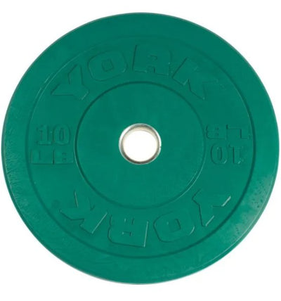 YORK FITNESS - COLORED RUBBER TRAINING BUMPER PLATE - Relaxacare