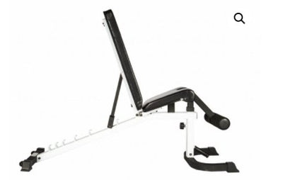 YORK FITNESS - FLEX BENCH W/LEG H/DOWN WHITE STS SERIES - Relaxacare