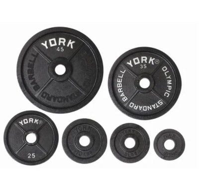 YORK FITNESS - LEGACY 2.5 - 45LB CALIBRATED PLATE (+/-2%) - Relaxacare
